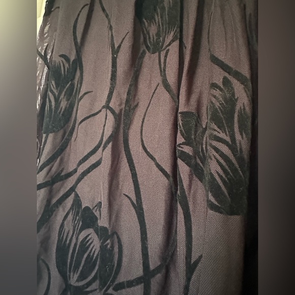 Velvet Floral Sheer Top - Picture 4 of 6